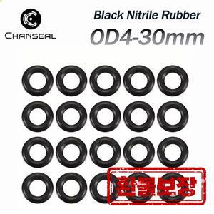 니트릴 고무 O-링 OD4mm~30mm CS1mm~4mm NBR 원형 O 유형 부식 오일 저항 씰링 O 링 가스켓 배관 방수