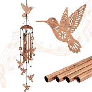 GDNSFIT 벌새 바람 소리 금속 여성을 위한 선물 /남성 정원 장식 기념비 /하우스 워밍 /생일 /축제 앞마당