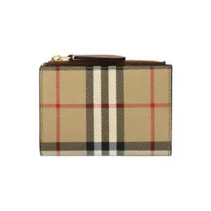 버버리 8109807 A9534 빈티지 체크 바이폴드 지퍼 반지갑