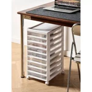 스마트 이동식 A4 서류보관함 사무실 바퀴 포함 10단 정리함