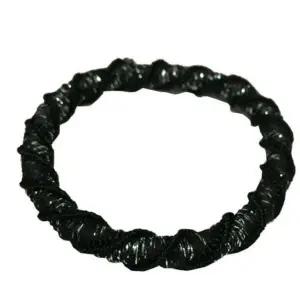 머리끈 헤어밴드 검정고무줄 꽈배기 기본 30p