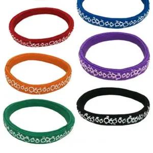 납작고무줄 헤어 밴드 머리끈 체인문양 30p