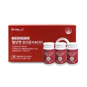 닥터마이올 혈당엔 유산균 HAC01 190mg x 90캡슐 X 1박스 I