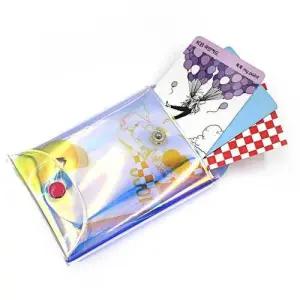 투명 홀로그램 동전지갑 홀로그램지갑 카드지갑 WEDBADF