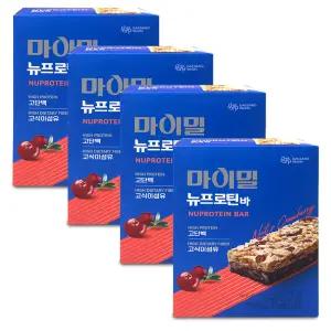 대상웰라이프 마이밀 뉴프로틴바 건강간식(21gx12개입)4박스,고단백 영양 간식