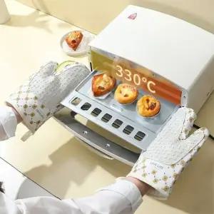 핏픽 실리콘 오븐장갑 양손세트 내열 작업 냄비손잡이