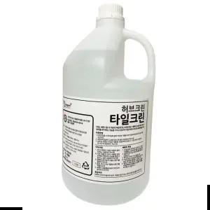 화장실청소제 허브크린 타일 세정제 화장실 줄눈 세면대 클리너 4L