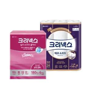 데코앤소프트+실크소프트 플러스 집들이 선물세트(화장지+티슈)