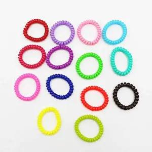 랜덤 스피링 스프링 머리끈 꽈배기 고무줄
