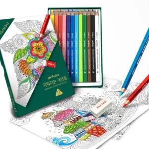 지우개로 지워지는 삼각 색연필 12색 세트