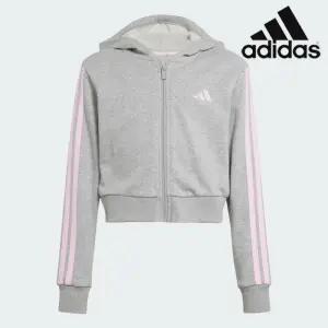 [아디다스]아디다스 아동 후드집업 JJ0949 JG 3S FT FZ CRO 주니어 여아 에센셜 풀집 후디