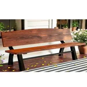 야외 원목 의자 정원 카페 긴의자 야외용 벤치의자 펜션