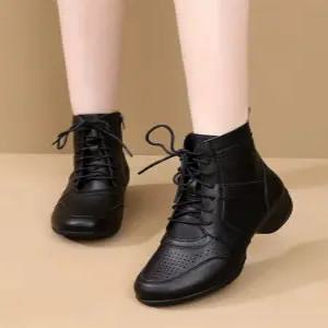 라인댄스부츠 여성 가죽 연습화 구두 댄스화 재즈화