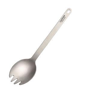 캐리미 퓨어 티타늄 캠핑 스팍, 초경량 휴대용 재사용 가능한 야외 배낭 여행 피크닉 식기, 6.3