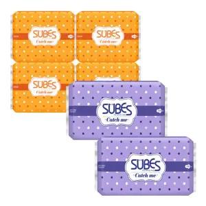 캐치미 슬림 생리대 중형 4팩+슈퍼롱오버나이트 2팩