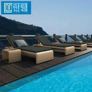 접이식 썬베드 펜션 선베드 발코니 해변