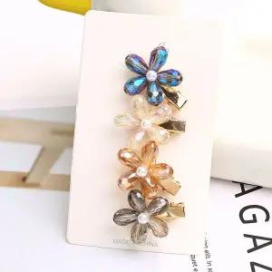 [오너클랜]오로라 데이지 미니 집게핀 옆머리 앞머리핀