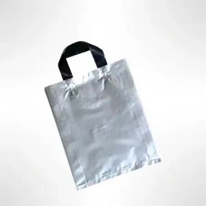 선물용 PE 손잡이 쇼핑백 실버 36X45cm 옆9cm 50매