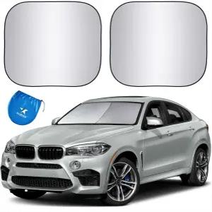 쉴드-X 반사 기술이 적용된 이지쉐이드 윈드실드 선쉐이드. 차량과 함께 사이즈 차트를 확인하세요. 접이식