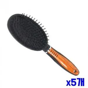 쿠션빗 원목무늬 가정용빗x5개 헤어용품 카락빗 미용빗 남성빗 빗브러쉬