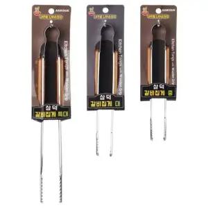 삼덕 나무 손잡이 갈비 집게 WA985F5