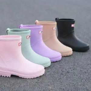 발편한 여자레인부츠 여성 장마 신발 숏 미들 장화