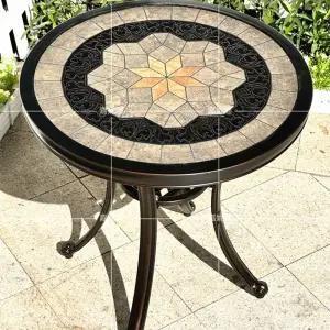 의자 펜션 카페 정원 세트 테이블 알루미늄 주조 엔틱