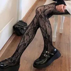 2컬러 섹시한 플라워 덩굴패턴 망사스타킹 팬티스타킹 WFJOZEZ