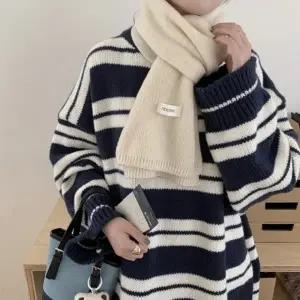 커플 목도리 남여공용 니트 두꺼운 양면목도리 방한