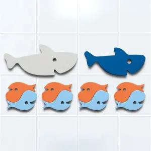 큐트 목욕놀이 스티커 퍼즐 (샤크)/완구/장난감/어린이/모형/입체/놀이/유아동/놀잇감/아기/물놀이/목욕