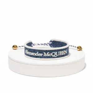 [알렉산더맥퀸]ALEXANDER MCQUEEN 생산 스컬 로고 패브릭 팔찌 757439 1AAN1 4913 835598