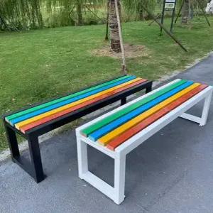 야외벤치 나무색 고급 의자 카페 평벤치 학교 모음전