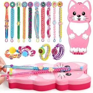 여자를 위한 모원트 팔찌 만들기 키트 - 8-12세 를 예술 및 공예 우정 끈 제조기 세트 장난감 최고의