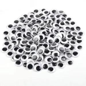 CCINEE 30mm 블랙 구글리 DIY 수제 공예 장식용 자가 접착 기능이 있는 즈 100PCS 출시