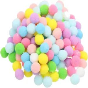공예품용 파티킬 0.6인치 폼 미술 용품용 고탄성 퍼지 파스텔 볼 150개 DIY 크리에이티브 공예 재료 수공예