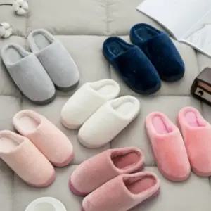 SP 방한용 털 실내화 겨울 따뜻한 사무실 슬리퍼