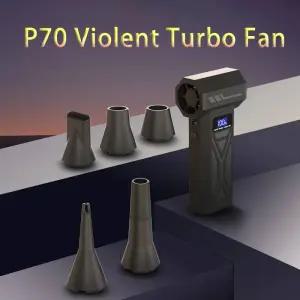 에어건 송풍기 P70 터보 팬 160g 풍압 강력 에어 블로워 LED 조명 무선 먼지 제거기 고속 제트 진공 청소기