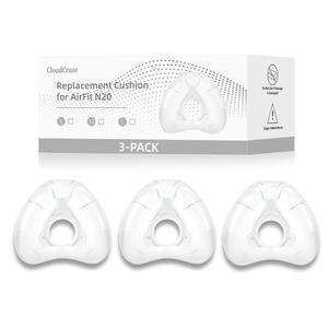 ResMed AirFit N20용 3팩 교체용 비강 쿠션, 오리지널 프레임, 신뢰할 수 있는 씰 및 내구성 교체 용품, 대형