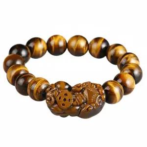 타이거아이 호안석 선물박스 양각 원석 팔찌 조디악