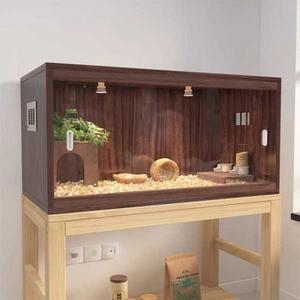 도마뱀 사육장 파충류 뿔개구리 상자 케이지 양서류 애완용 온도