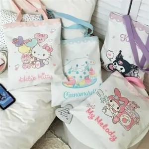 산리오 캐릭터 에코백 캔버스 가방 숄더백 보조가방