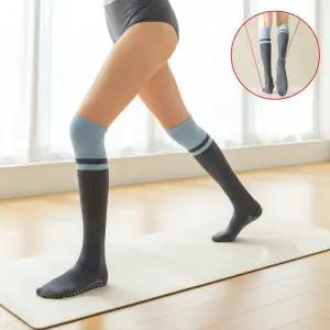 여성 논슬립 니삭스 스포츠 미끄럼방지 무릎 긴양말 필라테스양말