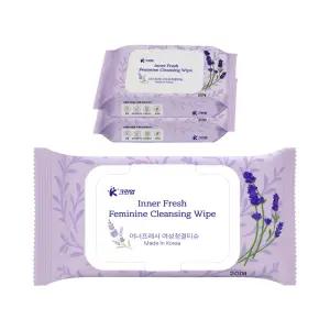 K크린업 이너프레시 여성청결티슈 20매x3팩 도톰한 휴대용 캡형 페미닌 여성청결제