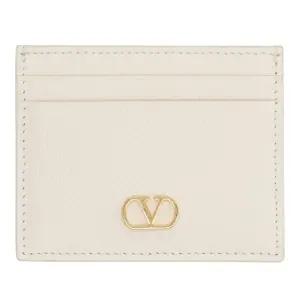 V로고 시그니처 가죽 카드지갑 WP0AJ7SNP I16