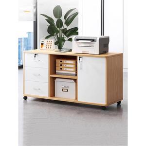 사무실 서랍장 문서 서류 수납 사무용 이동식 캐비닛 수납장 60x34x59cm 화이트 책상