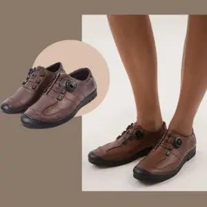 남성 멋스러운 다이얼 소가죽 스니커즈