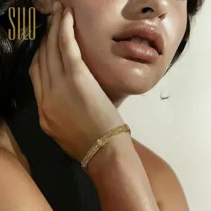 실로 18K 더블 루프 팔찌