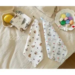 아기용 순면 손수건 [해외] 키티손수건 아기침받이 신생아 트림타올