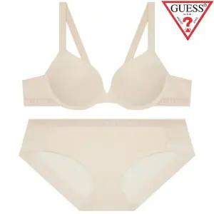 [게스언더웨어오리지널로고 톤톤밴디드 브라팬티 SET BE(GDWBRR23)