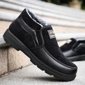 캐주얼 남자 방한화 털안감 겨울 외출 신발 털신